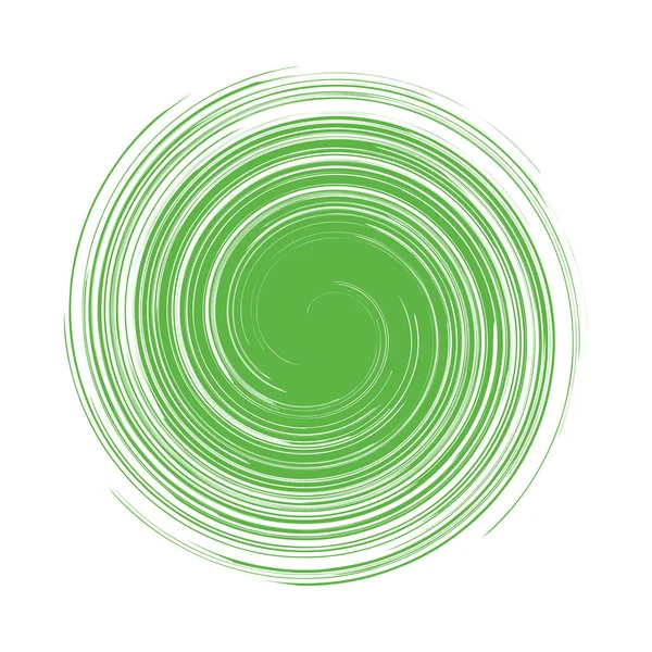 Kromme Spiraal Draaiend Draaiend Element Convergerende Roterende Radiale Omwenteling Helix — Stockvector