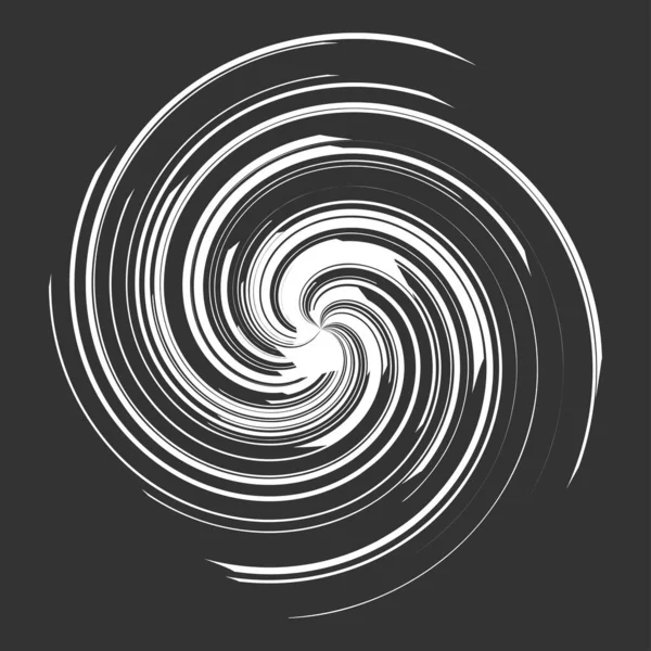 Kıvrımlı Spiral Girdap Dönme Elementi Dönen Radyal Volt Sarmal Girdap — Stok Vektör