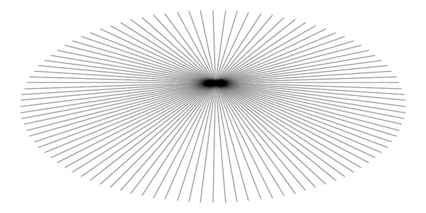 중력파가 방출되고 폭발해 Starburst Sunburst 동적인 그래픽 — 스톡 벡터