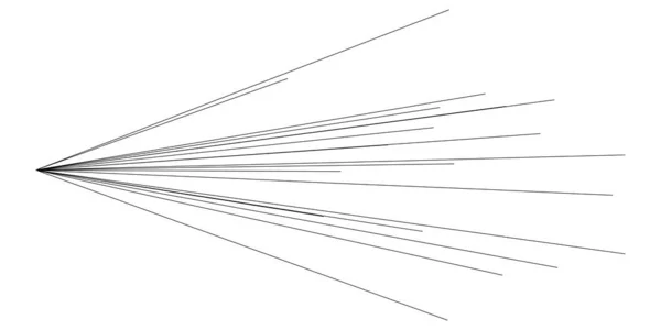 Rayos Radiales Excéntricos Líneas Ráfaga Haz Brillo Brillo Brillo Efecto — Vector de stock