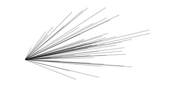 Raios Radiais Excêntricos Linhas Explosão Feixe Brilho Brilho Efeito Brilho — Vetor de Stock
