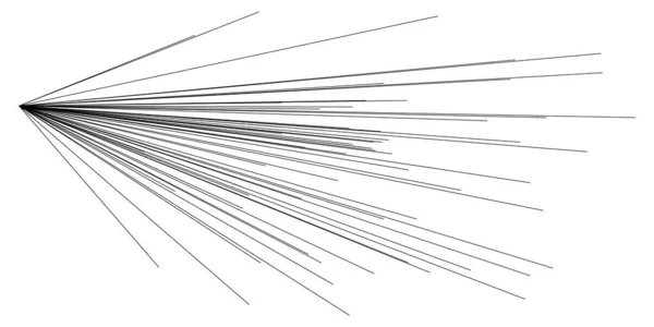 Rayon Radial Excentrique Lignes Éclatement Glitter Lueur Effet Scintillant Starburst — Image vectorielle