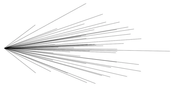 Raios Radiais Excêntricos Linhas Explosão Feixe Brilho Brilho Efeito Brilho — Vetor de Stock