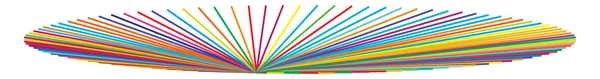 Colorful Radiating Radial Burst Comic Action Effect Lines Stripes Element — Stockový vektor