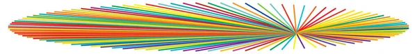 Цветные Излучающие Радиальные Всплески Линии Эффекта Комического Действия Элемент Полос — стоковый вектор