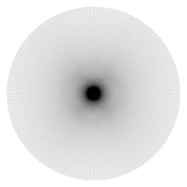 Radial Irradiando Estourar Linhas Circulares Listras Elemento Starburst Sunburst Brilho — Vetor de Stock