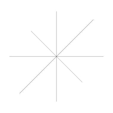 Radyal ışın ışınları. Yıldız patlaması, güneş patlaması lineal element, ikon. Parıltı, parıltı, aurora etkisi - stok vektör illüstrasyonu, klip sanatları grafikleri