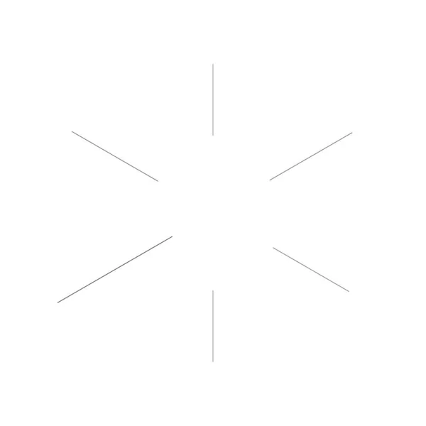 Radial Radiating Beam Ray Lines Starburst Sunburst Lineal Element Icon — Stockvector