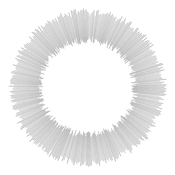 Rayons Rayonnants Radiaux Starburst Élément Linéaire Sunburst Icône Glint Gleam — Image vectorielle