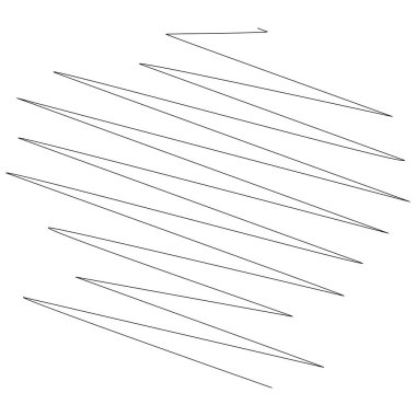 Geometrik çapraz, zigzag, kenar çizgileri elementi. Dalgalı, dalgalı çizgiler, çizgiler - stok vektör illüstrasyonu, klip sanatları grafikleri