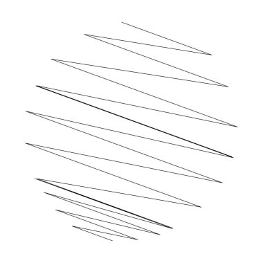 Geometrik çapraz, zigzag, kenar çizgileri elementi. Dalgalı, dalgalı çizgiler, çizgiler - stok vektör illüstrasyonu, klip sanatları grafikleri