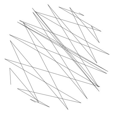 Geometrik çapraz, zigzag, kenar çizgileri elementi. Dalgalı, dalgalı çizgiler, çizgiler - stok vektör illüstrasyonu, klip sanatları grafikleri