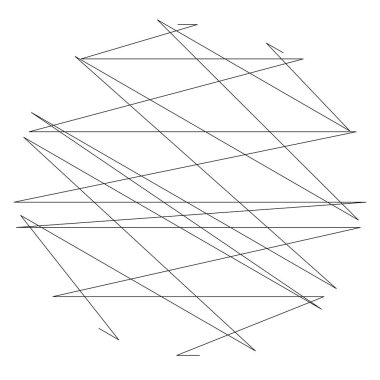 Geometrik çapraz, zigzag, kenar çizgileri elementi. Dalgalı, dalgalı çizgiler, çizgiler - stok vektör illüstrasyonu, klip sanatları grafikleri
