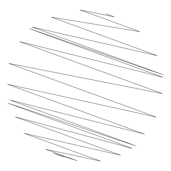Cruce Geométrico Zigzag Elemento Líneas Afiladas Ondulado Ondeando Líneas Aleatorias — Vector de stock