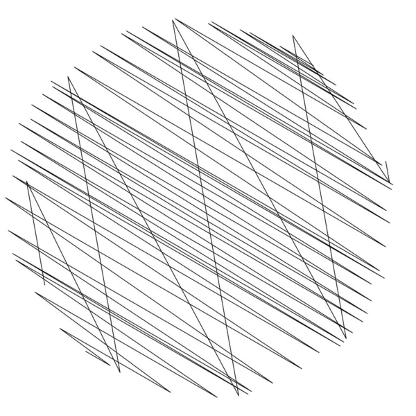 Geometrische Kreuzförmige Zickzackige Kantige Linien Wellenförmige Wellenförmige Zufallslinien Streifen Aktienvektorillustration — Stockvektor