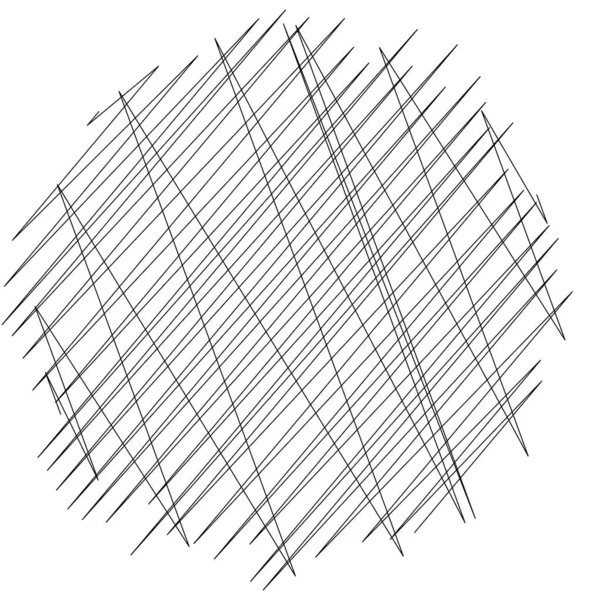 Geometric Crisscross Zigzag Edgy Lines Element Wavy Waving Random Lines — Stock Vector