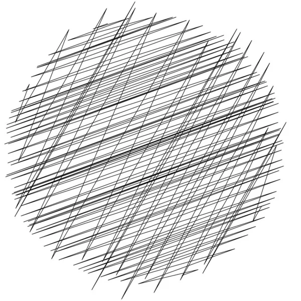 Geometrische Kreuzförmige Zickzackige Kantige Linien Wellenförmige Wellenförmige Zufallslinien Streifen Aktienvektorillustration — Stockvektor