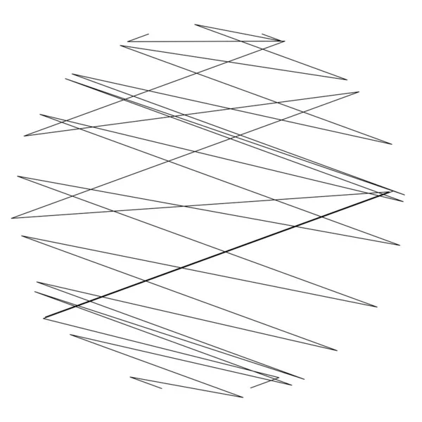 Cruzamento Geométrico Ziguezague Elementos Linhas Nervosas Ondulado Acenando Linhas Aleatórias —  Vetores de Stock
