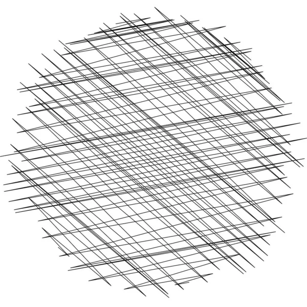 Cruce Geométrico Zigzag Elemento Líneas Afiladas Ondulado Ondeando Líneas Aleatorias — Vector de stock