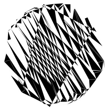 Rastgele geometrik soyut sanat öğesi. Parçalanmış doku