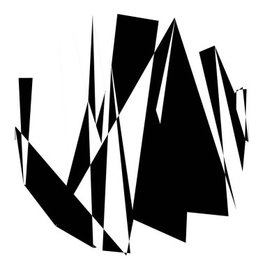 Rastgele geometrik soyut sanat öğesi. Parçalanmış doku