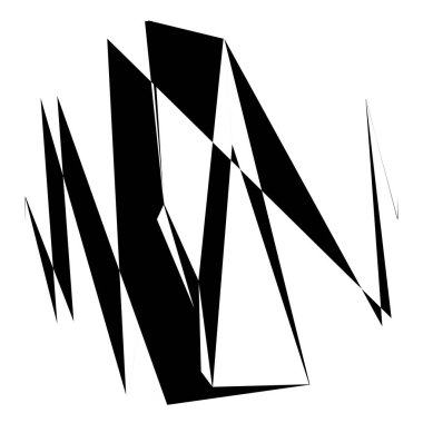 Rastgele geometrik soyut sanat öğesi. Parçalanmış doku