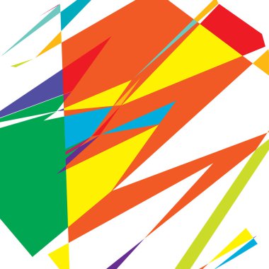 Rastgele geometrik soyut sanat öğesi. Parçalanmış doku