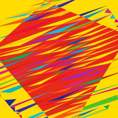 Rastgele geometrik soyut sanat öğesi. Parçalanmış doku