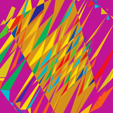 Rastgele geometrik soyut sanat öğesi. Parçalanmış doku