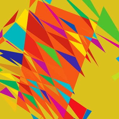 Rastgele geometrik soyut sanat öğesi. Parçalanmış doku