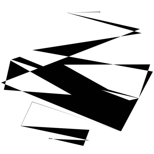 Elemento Arte Abstracto Geométrico Aleatorio Textura Rota — Vector de stock