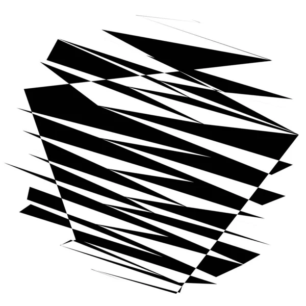 Elemento Arte Abstracto Geométrico Aleatorio Textura Rota — Archivo Imágenes Vectoriales