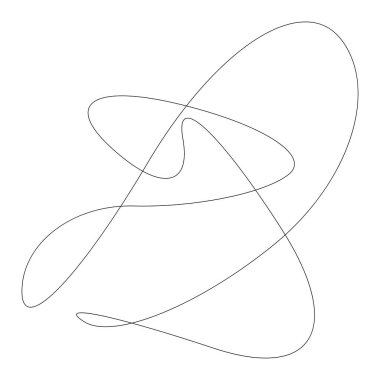 Rastgele kıvrımlı, kıvrımlı, serbest ve soyut şekiller. Kıvır, kıvır, kıvır, deformasyon efekti öğesi