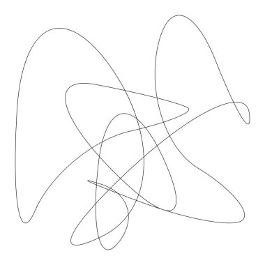 Rastgele kıvrımlı, kıvrımlı, serbest ve soyut şekiller. Kıvır, kıvır, kıvır, deformasyon efekti öğesi