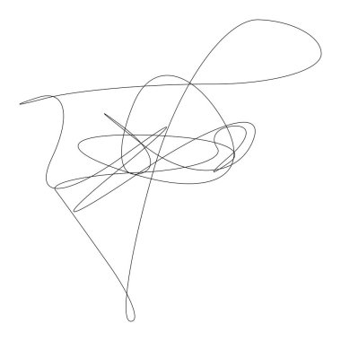 Rastgele kıvrımlı, kıvrımlı, serbest ve soyut şekiller. Kıvır, kıvır, kıvır, deformasyon efekti öğesi