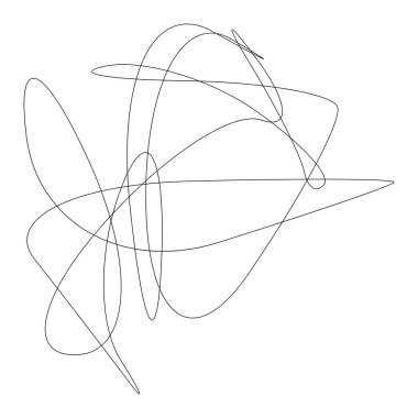 Rastgele kıvrımlı, kıvrımlı, serbest ve soyut şekiller. Kıvır, kıvır, kıvır, deformasyon efekti öğesi