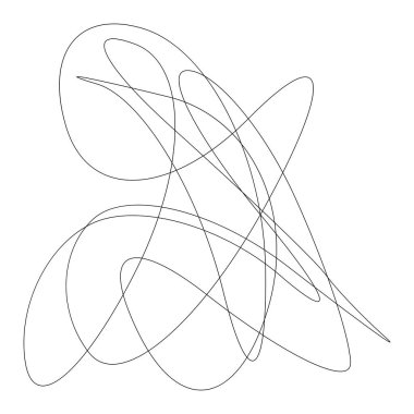 Rastgele kıvrımlı, kıvrımlı, serbest ve soyut şekiller. Kıvır, kıvır, kıvır, deformasyon efekti öğesi