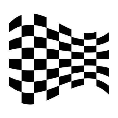 Soyut geometrik şekil elementleri dağılmış. Deformasyon, bozulma warp, kareli, ızgara, ağ yüzey vektör çizimi, klip-sanat grafikleri üzerinde ince etki.