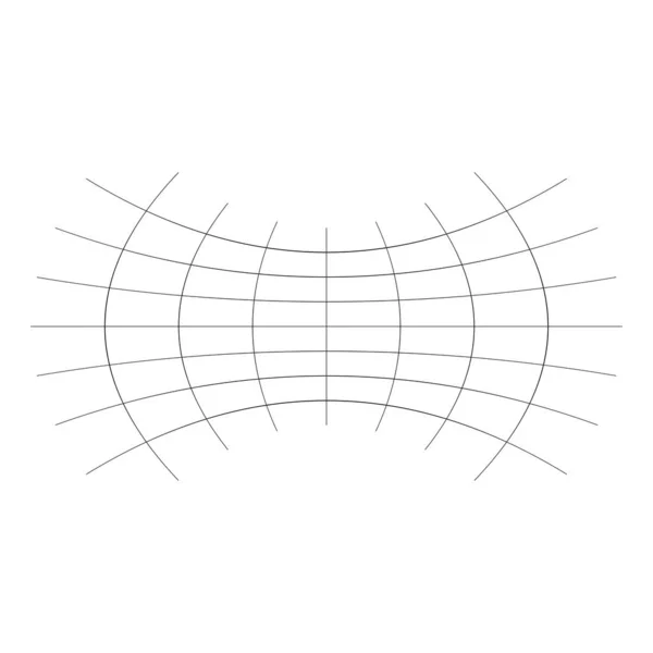 Vervormde Abstracte Geometrische Vormelementen Deformatie Vervorming Warp Tweak Effect Geruite — Stockvector