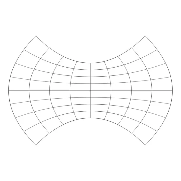 Zkreslené Abstraktní Prvky Geometrického Tvaru Deformace Deformace Warp Ladný Efekt — Stockový vektor