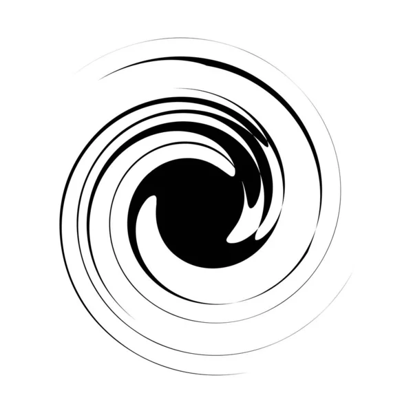 Curl Espiral Redemoinho Voluta Rotação Circular Hélice — Vetor de Stock