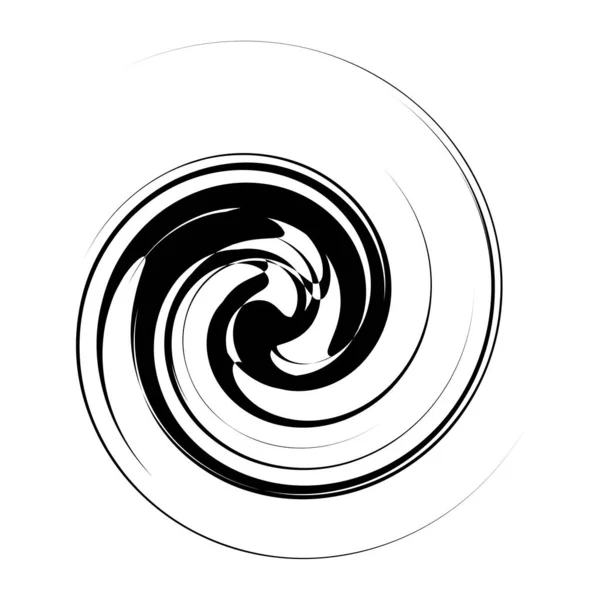 Curl Espiral Remolino Voluta Helix Giro Circular — Vector de stock