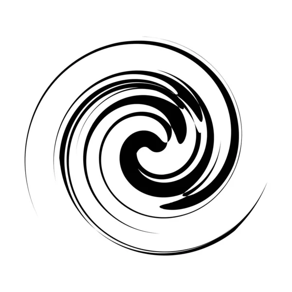 Ricciolo Spirale Vortice Voluta Helix Circolare Roteare — Vettoriale Stock