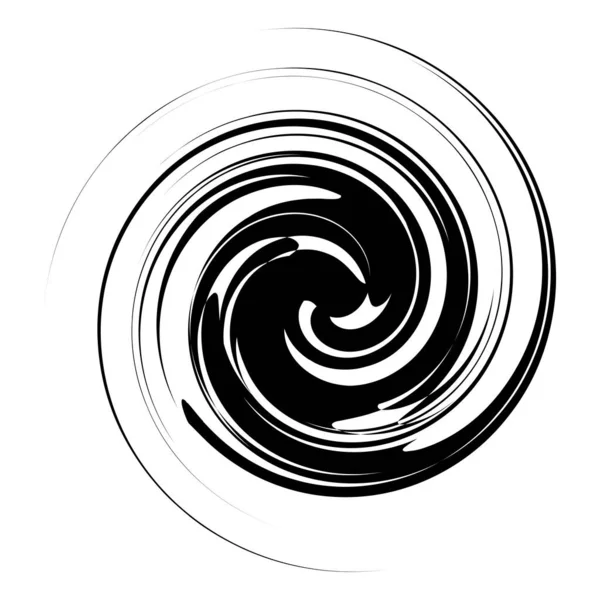 Ricciolo Spirale Vortice Voluta Helix Circolare Roteare — Vettoriale Stock