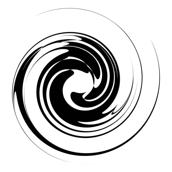 Curl Espiral Remolino Voluta Helix Giro Circular — Vector de stock