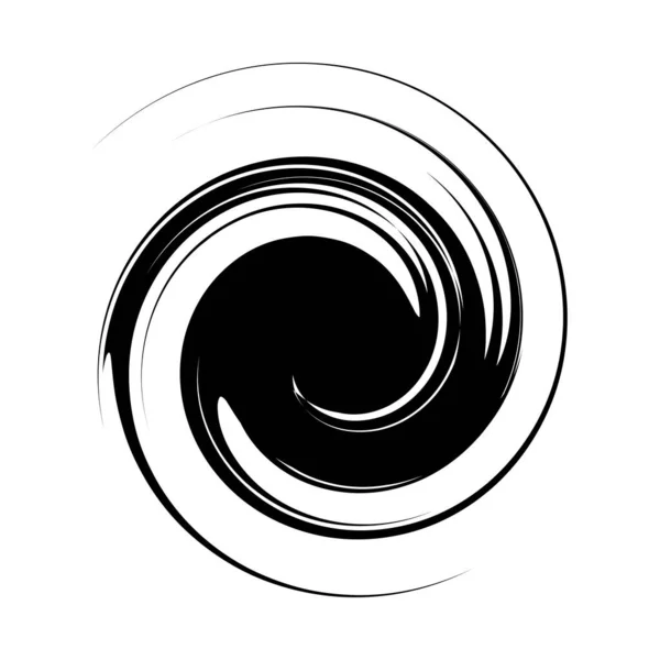 Curl Espiral Remolino Voluta Helix Giro Circular — Vector de stock