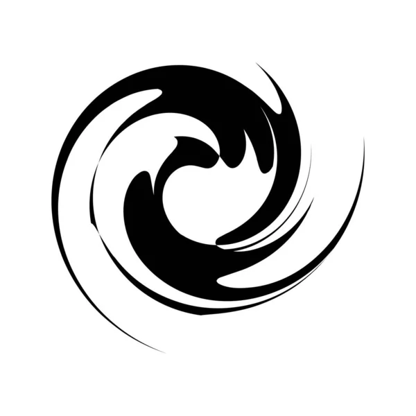 Curl Espiral Remolino Voluta Helix Giro Circular — Vector de stock
