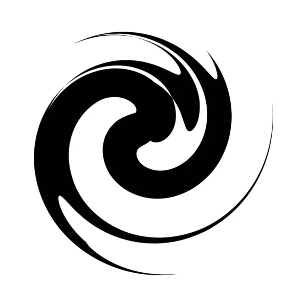 Curl Spiral Virvel Volut Helix Cirkulär Virvel — Stock vektor