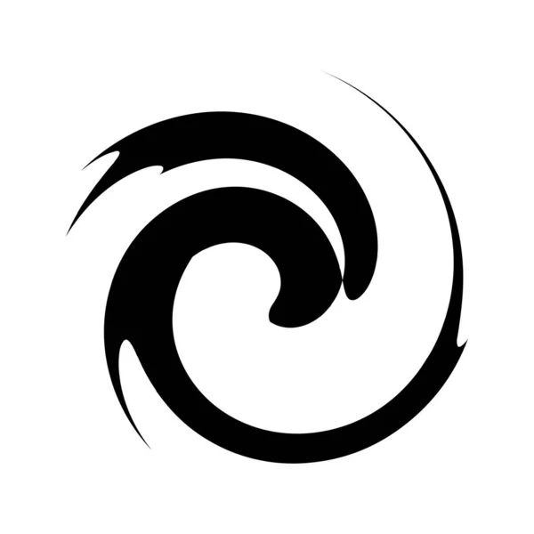Boucle Spirale Tourbillon Volute Tourbillon Circulaire Helix — Image vectorielle