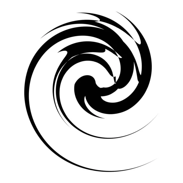 Curl Spirală Vârtej Volut Helix Răsucire Circulară — Vector de stoc